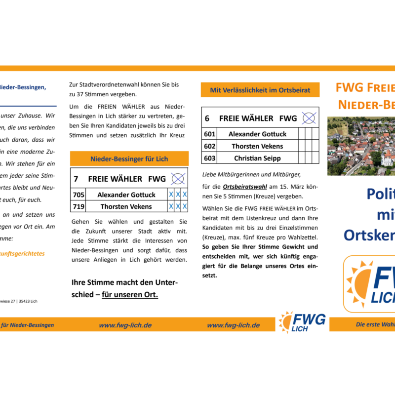 Unser Flyer für Nieder-Bessingen