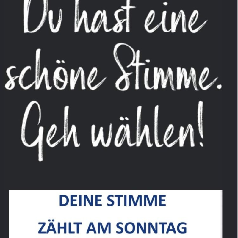 Deine Stimme zählt – und sie ist schön!