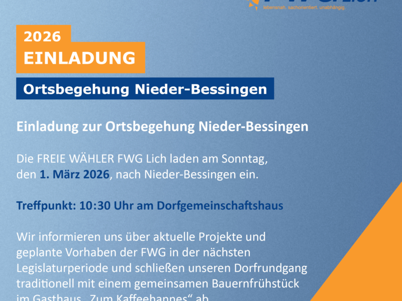 Ortsbegehung Nieder-Bessingen