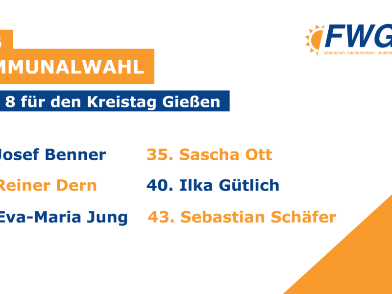 Unsere Kandidatinnen und Kandidaten – FWG Lich zur Kommunalwahl 2026